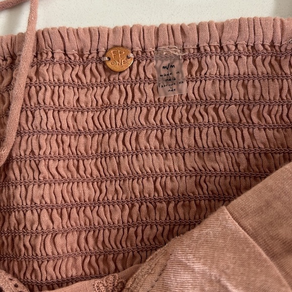 Free People Carina Bralette Size Medium Desert Rose - Picture 10 of 11